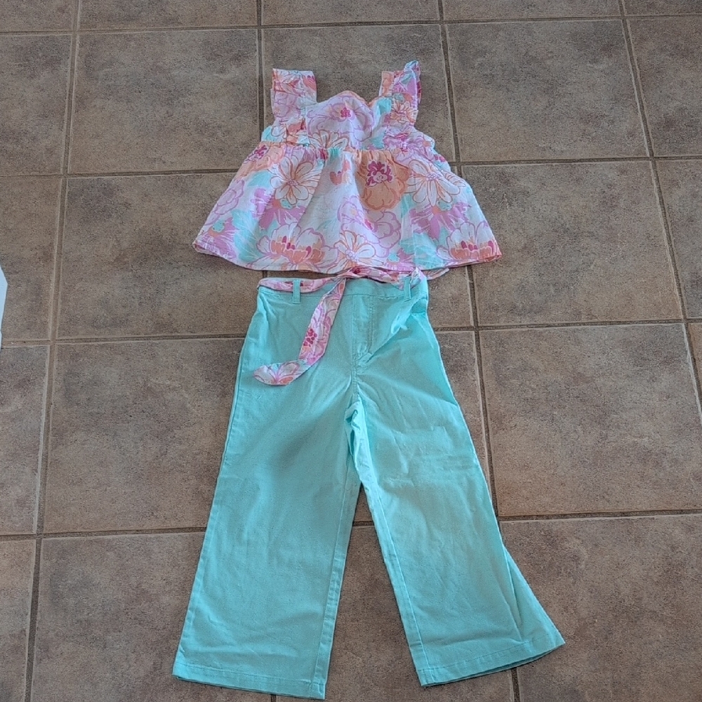 Cynthia Rowley Pink and Blue Jumpsuit